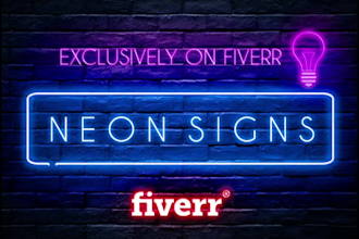 design 3d neon logo creation, neon sign, and neon glowing sign
