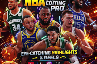 transform your footage to cinematic engaging basketball nba video highlight edit
