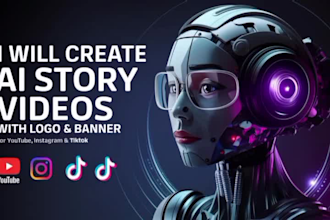 create ai story videos with logo, banner and script for youtube shorts