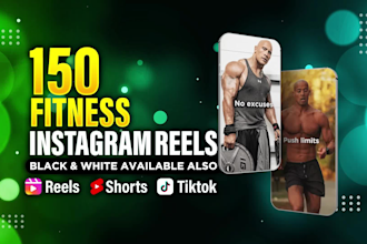 create fitness videos reels tiktok youtube shorts