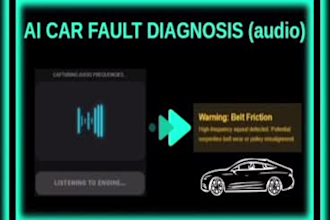 develop ai car malfunction sound detector with website
