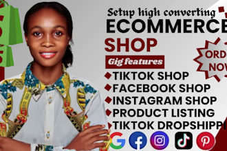 set up tiktok shop, facebook meta shop fix instagram shop to boost shopify sales