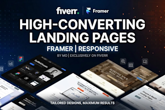 design a conversion focused framer landing page