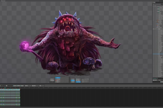 rig animate your 2d game character in spine 2d pro professional  character rig