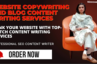 do website seo copywriting and blog copywriting content creation that converts