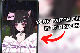 edit your twitch clips into engaging tiktok videos