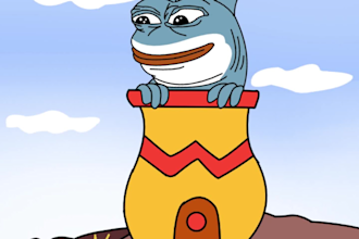 crypto meme video, 2d memecoin animation, meme character, solana meme crypto art