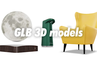 make 3d gltf glb models for your website