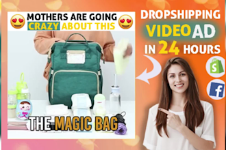 create shopify facebook video ads for dropshipping products
