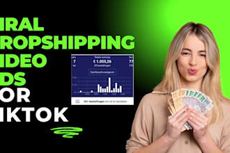 make viral dropshipping video ads for tiktok ads
