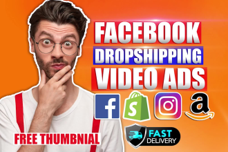 create splendid shopify facebook video ads for dropshipping products