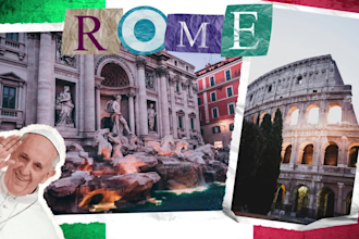 create a paper cutout collage animation