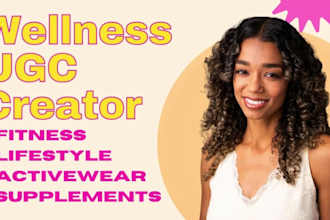create fitness, activewear, and lifestyle ugc videos