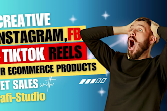 create instagram reels for product ads, edit tiktok and tiktok video reels