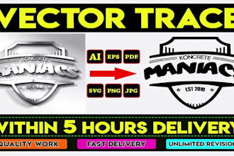 do vector logo, convert jpg or png to vector in 5 hours