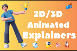 create an custom 3d animated explainer or sales and marketing video