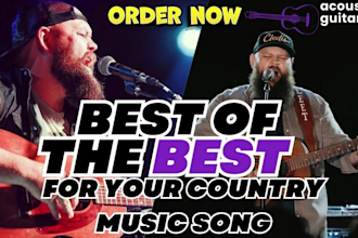 your professional american male country music singer and songwriter