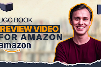 make a ugc book video for amazon