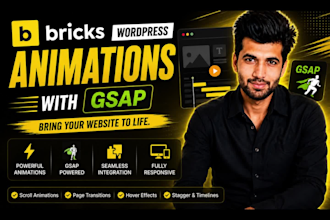add complex animations to wordpress website with bricks builder and gsap