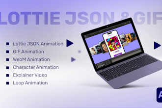 create gif and lottie animations for web and apps
