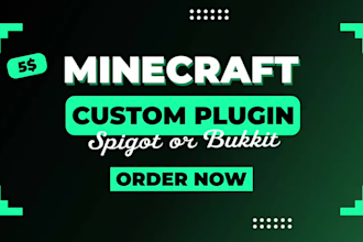 develop custom spigot, paper and bukkit minecraft plugins