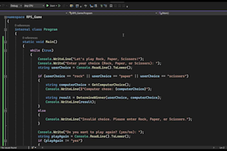 create console app or implement logic in program, c sharp