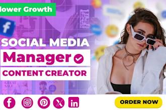 be your social media manager and content creator