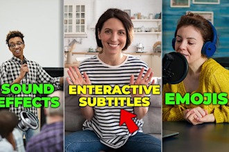 add interactive subtitles to tiktoks, shorts and reels