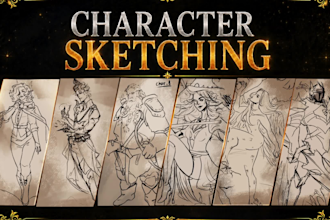 sketch your characters for dnd, oc, fanart