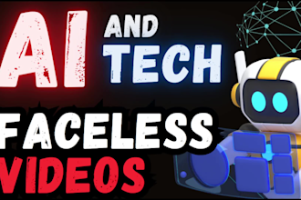 do youtube automation of ai and tech videos, faceless video or cash cow channel