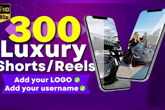 create luxury youtube shorts and instagram reels