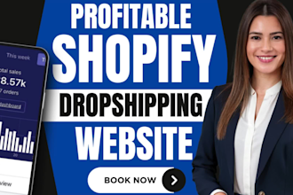 build a shopify dropshipping store, automated high converting ecommerce website
