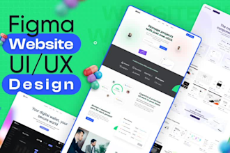 do figma website UI UX design with fast delivey