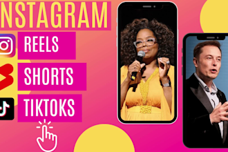 create instagram reels,youtube shorts,tiktoks with captions
