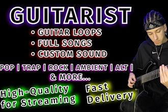 record professional electric guitar tracks for your song