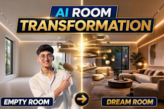 create ai room transformation videos for interior design