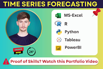 do end to end time series forecasting project for you