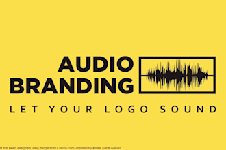 create audio branding and sound design for your logo, podcast, twitch