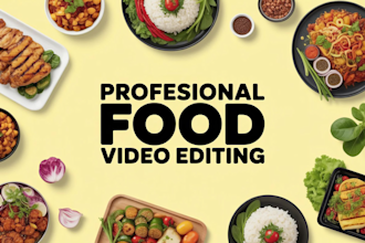 do food , cooking and restaurant promo video editing in 24hr