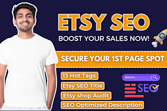 rank etsy listing with etsy seo title and tags