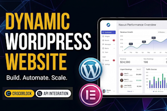build, fix, redesign or automate your wordpress elementor website