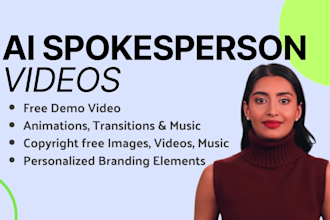 create ai spokesperson video with realistic human avatar