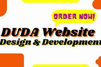 create professional duda website