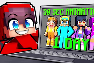 create minecraft animation for tiktok