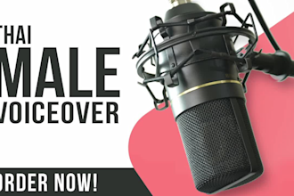 record professional thai male voice over