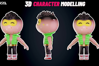 model 3d character, model for games and  animation