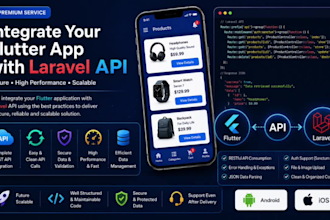 connect the flutter application to the laravel API