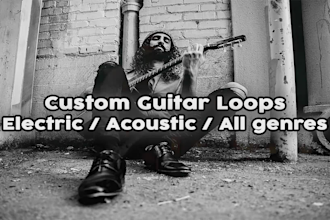 record professional guitar loops for you in any genre