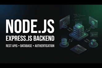 build a nodejs expressjs backend and rest API