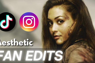 create aesthetic fan edits for tiktok and instagram